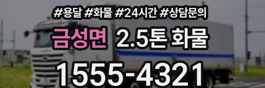 금성면 2.5톤 화물