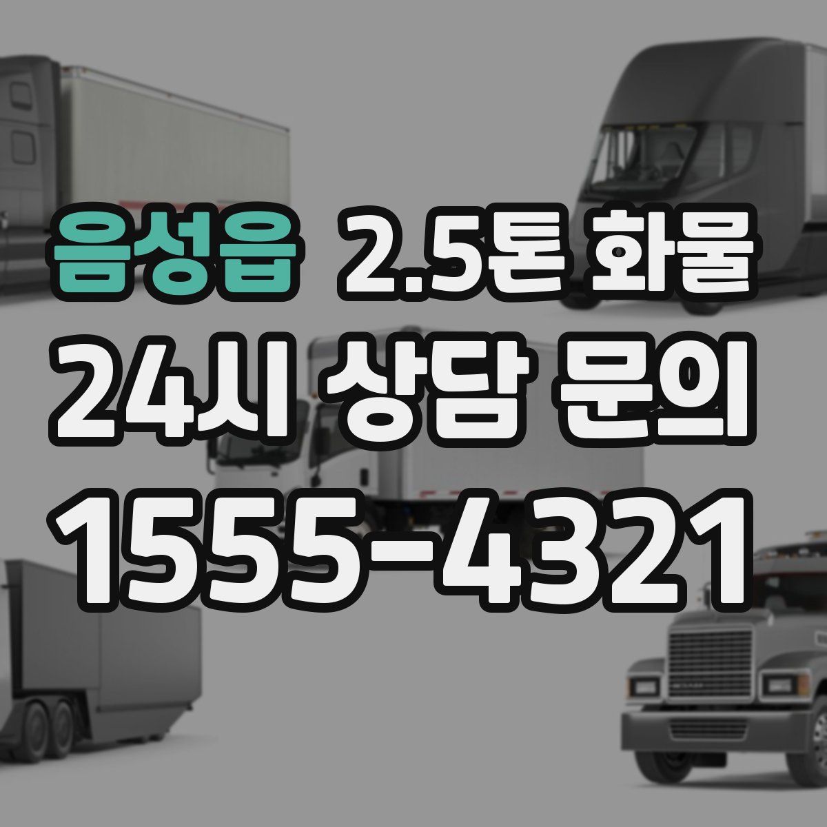 음성읍 2.5톤 화물