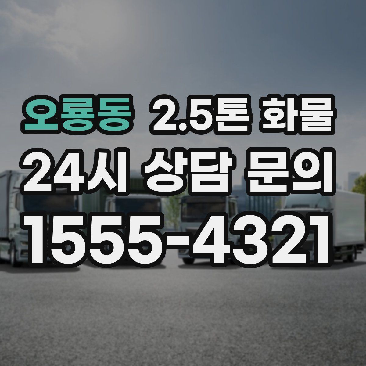 오룡동 2.5톤 화물