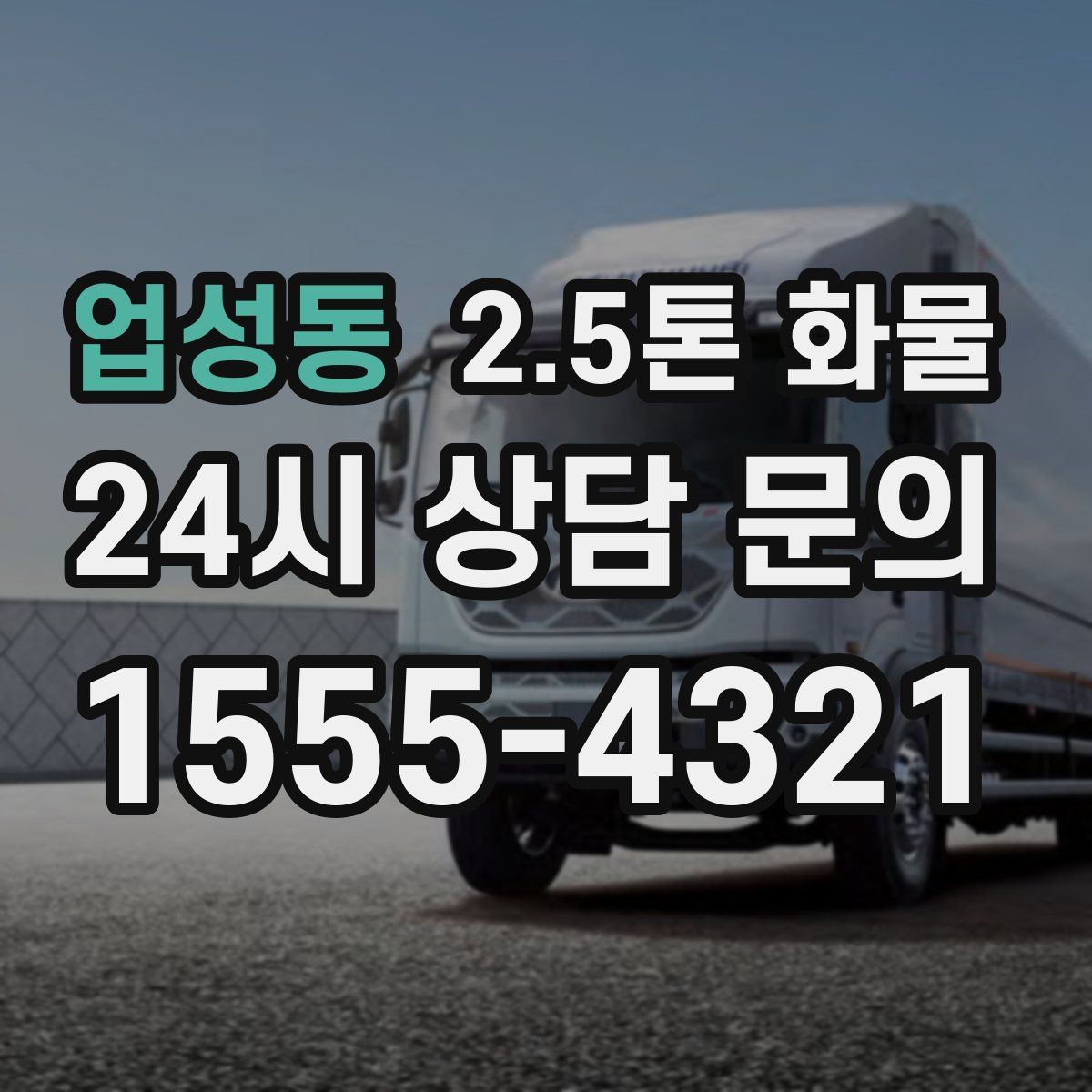 업성동 2.5톤 화물