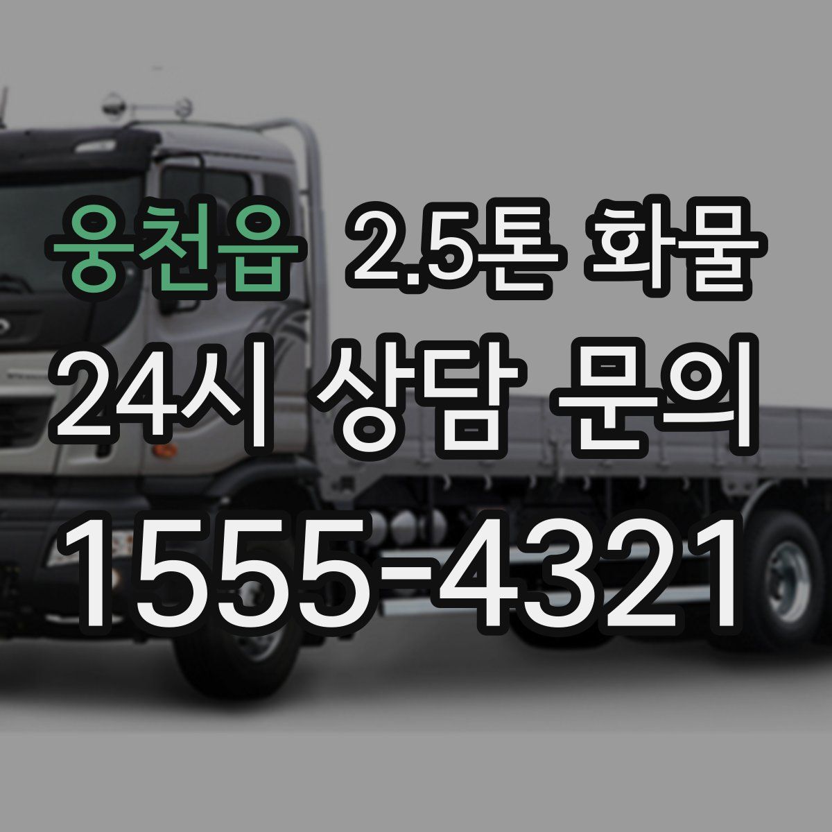 웅천읍 2.5톤 화물