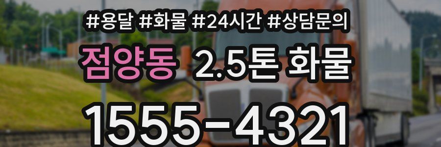 점양동 2.5톤 화물