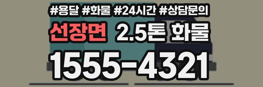 선장면 2.5톤 화물