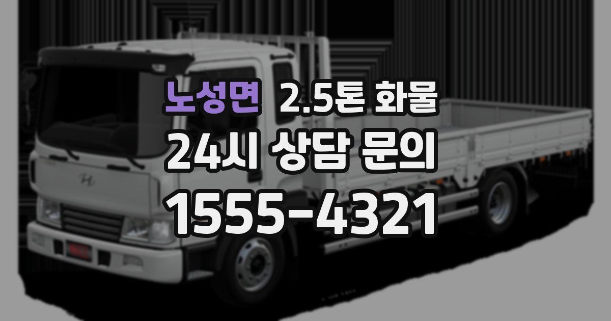 노성면 2.5톤 화물