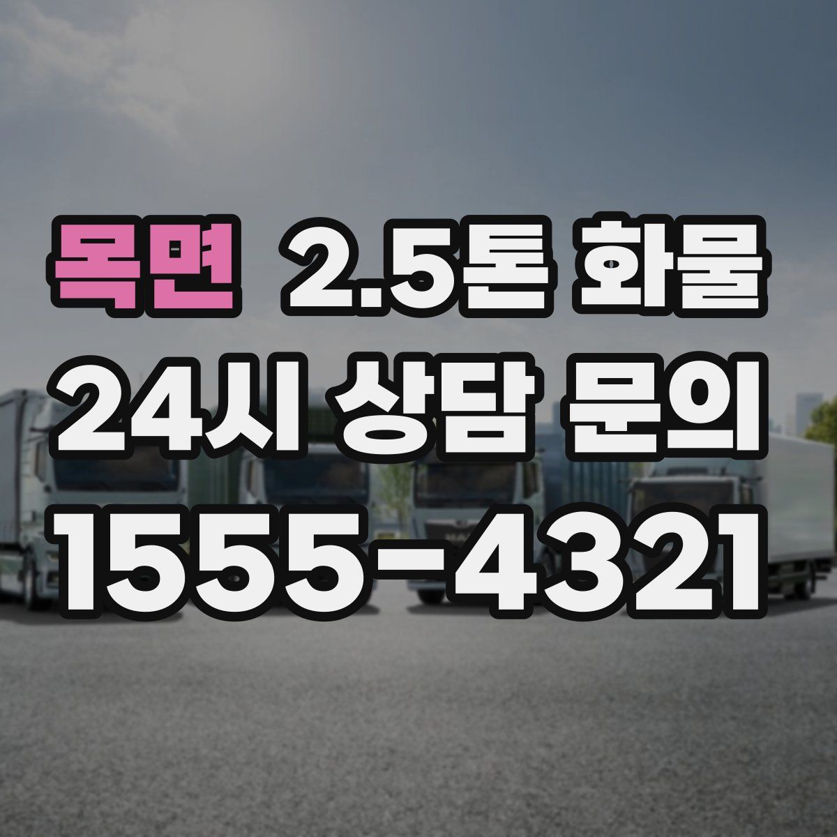 목면 2.5톤 화물