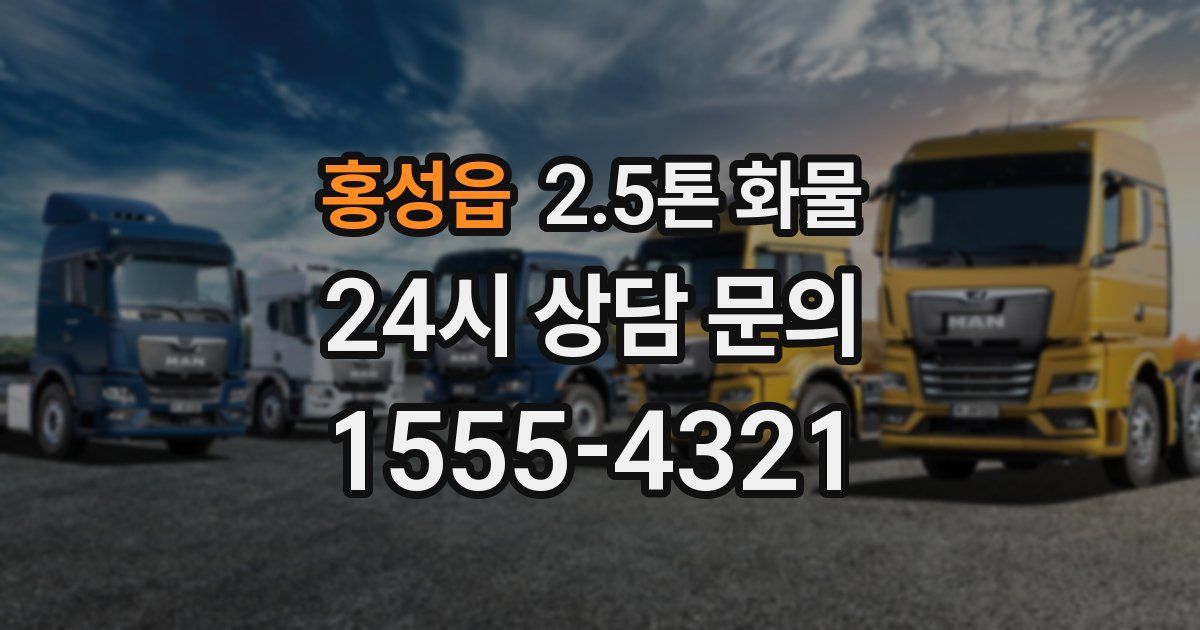 홍성읍 2.5톤 화물
