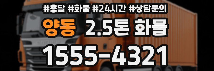 양동 2.5톤 화물