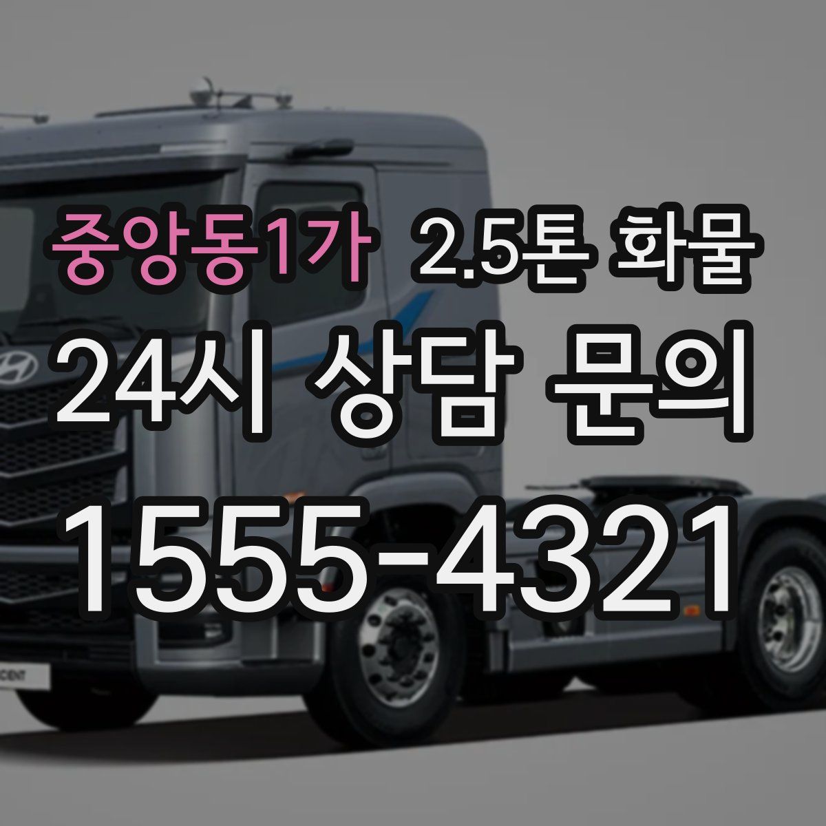 중앙동1가 2.5톤 화물