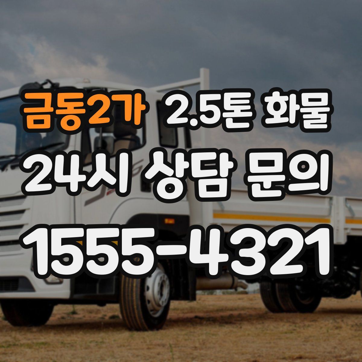 금동2가 2.5톤 화물