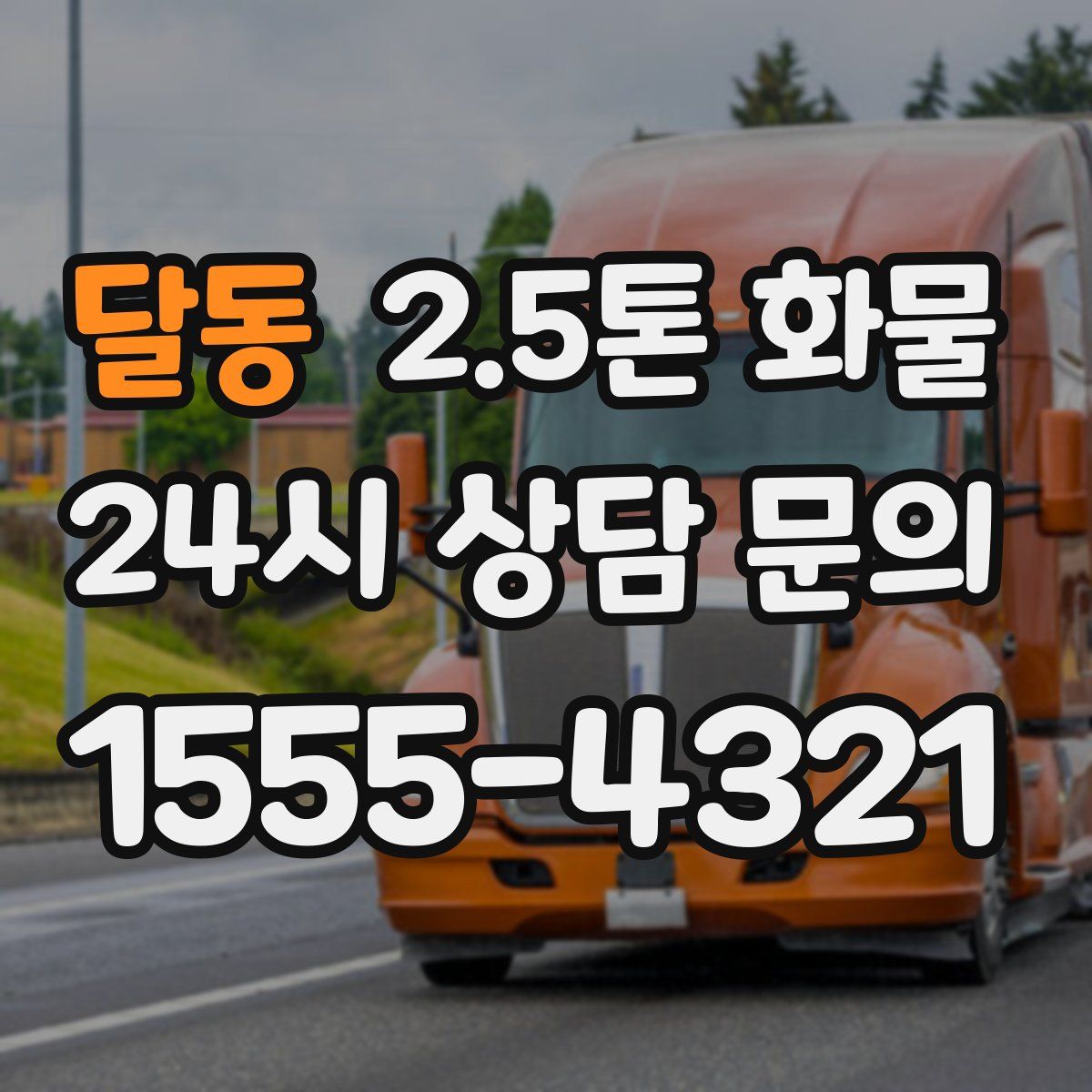 달동 2.5톤 화물