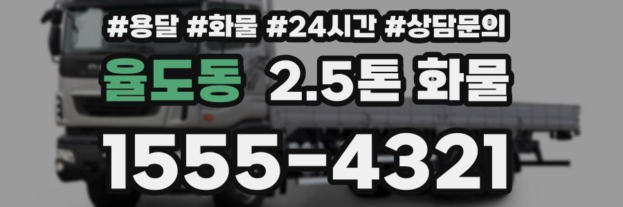 율도동 2.5톤 화물