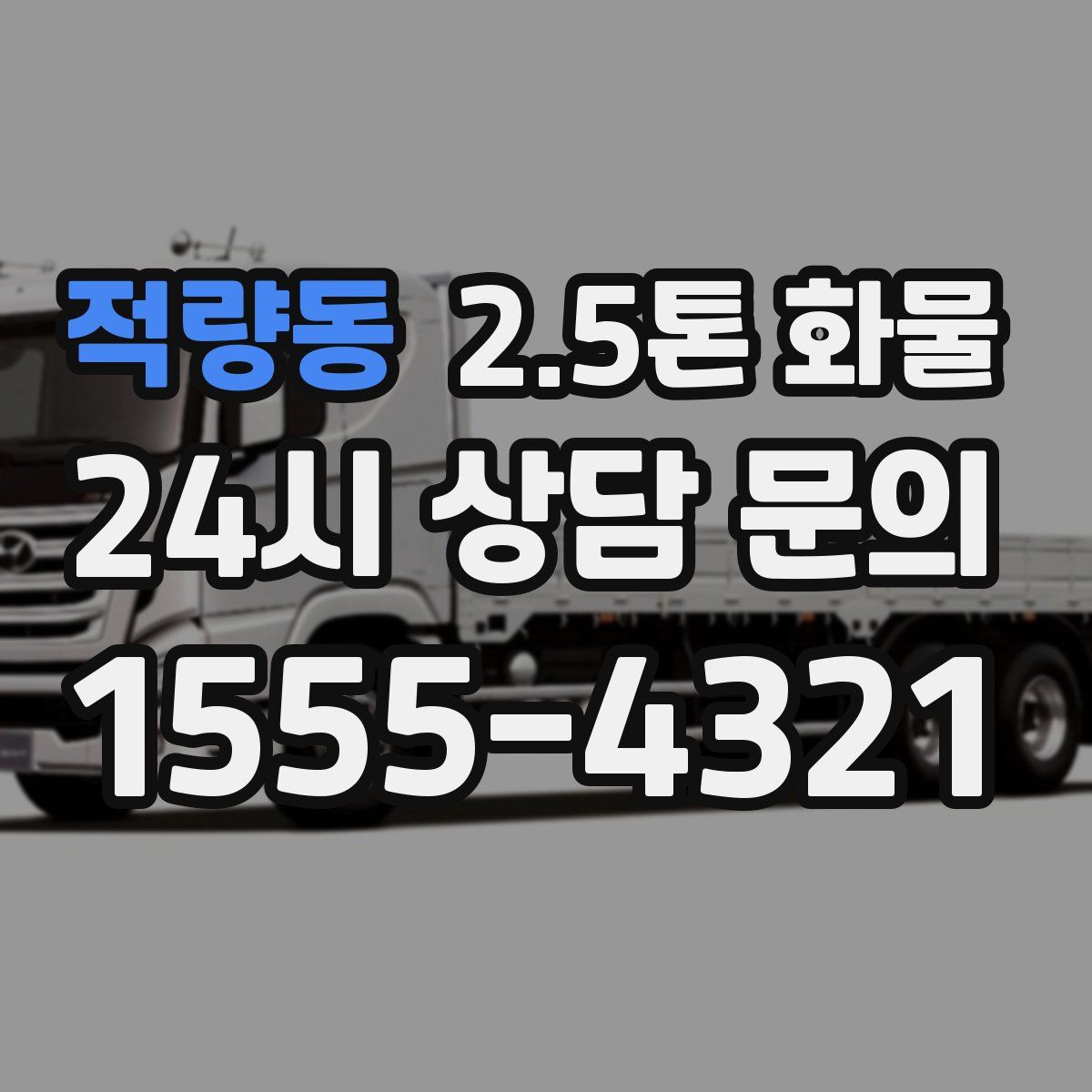 적량동 2.5톤 화물