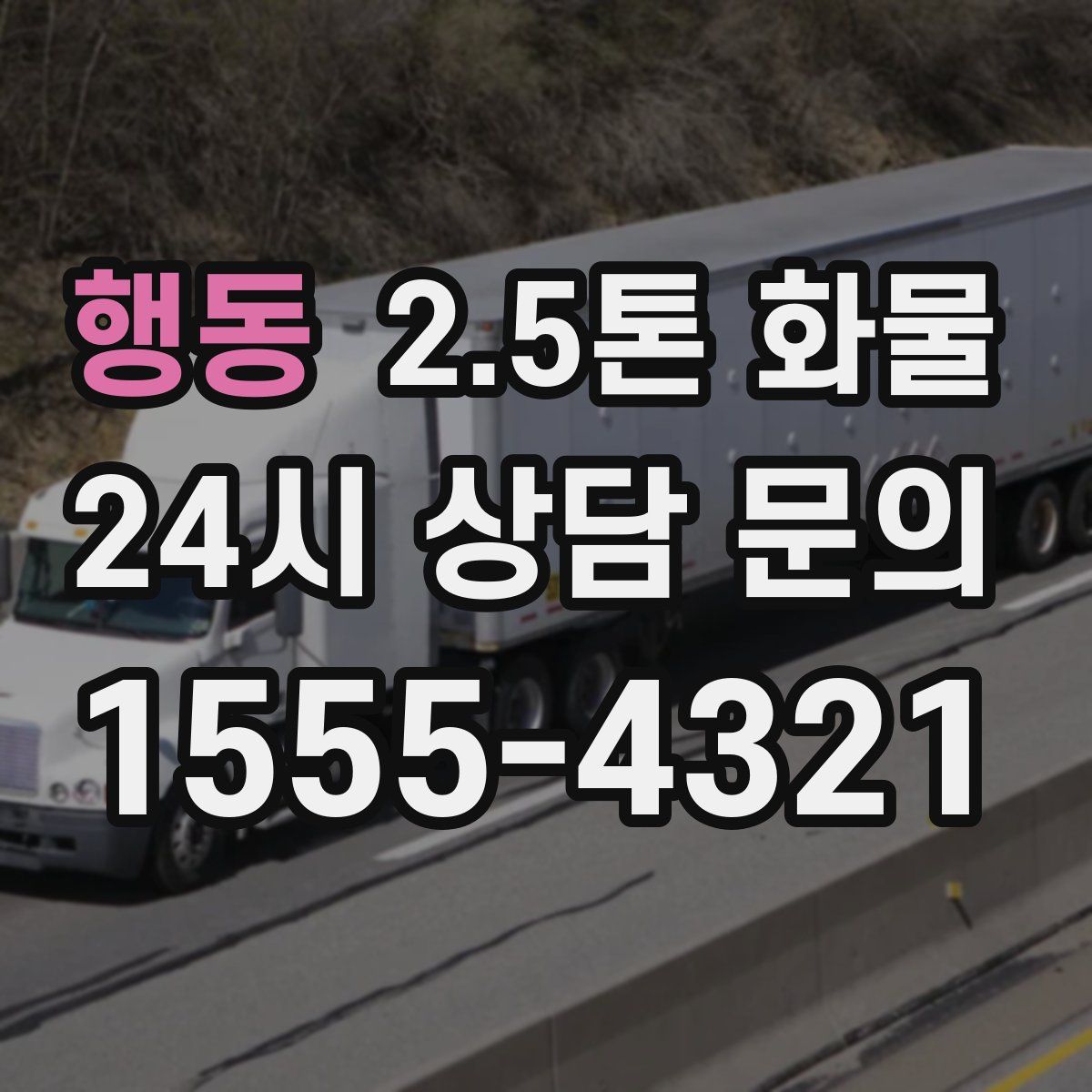 행동 2.5톤 화물