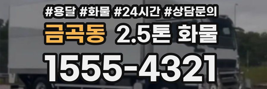 금곡동 2.5톤 화물
