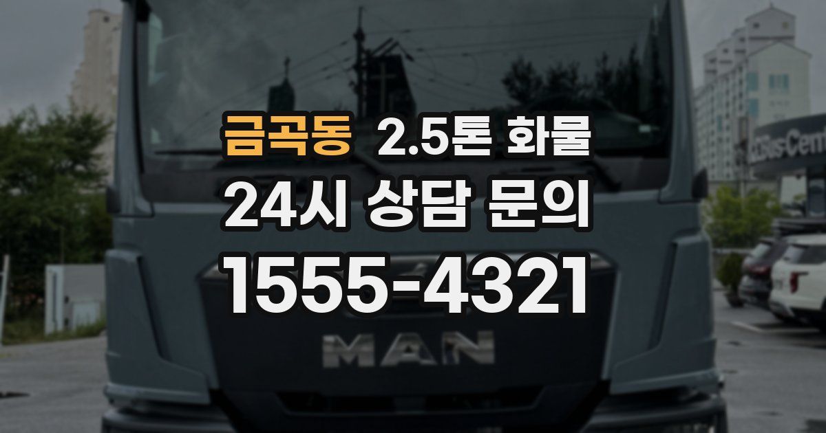 금곡동 2.5톤 화물