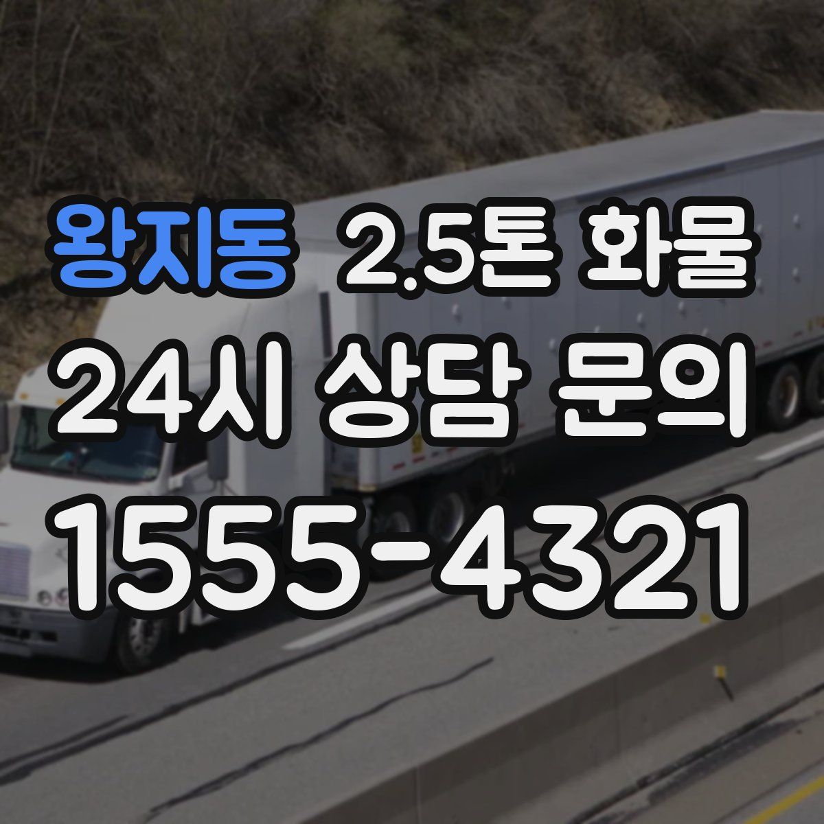 왕지동 2.5톤 화물