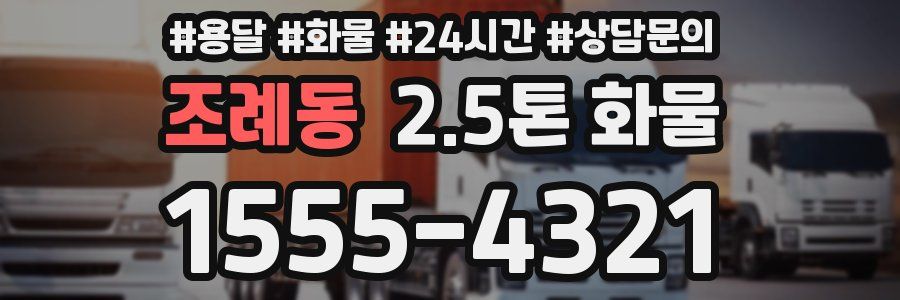 조례동 2.5톤 화물
