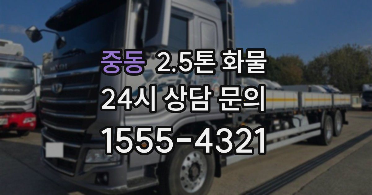 중동 2.5톤 화물