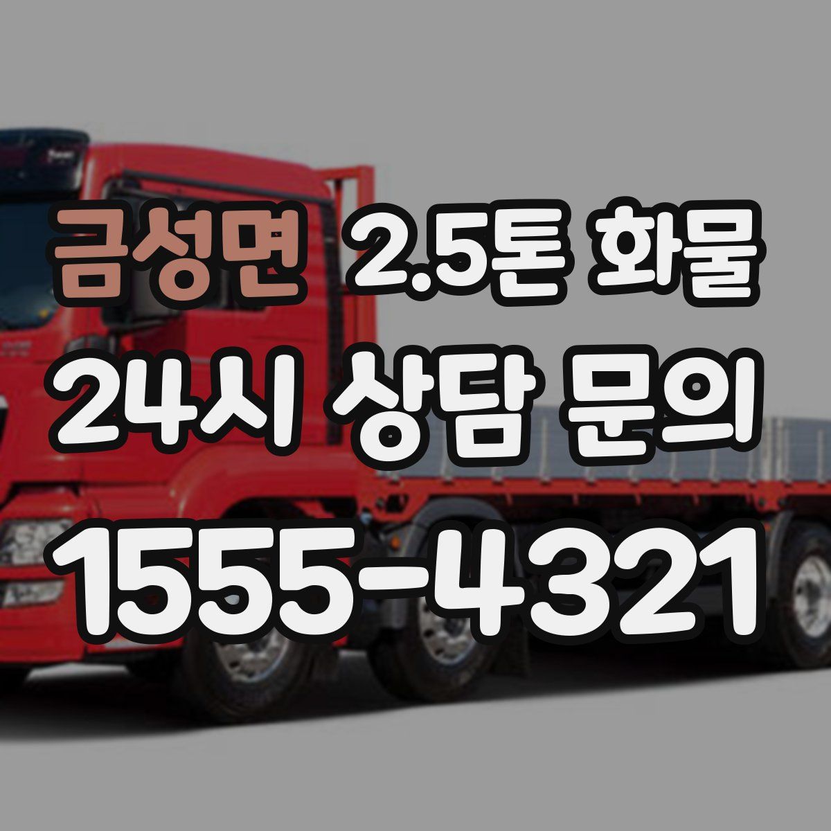금성면 2.5톤 화물
