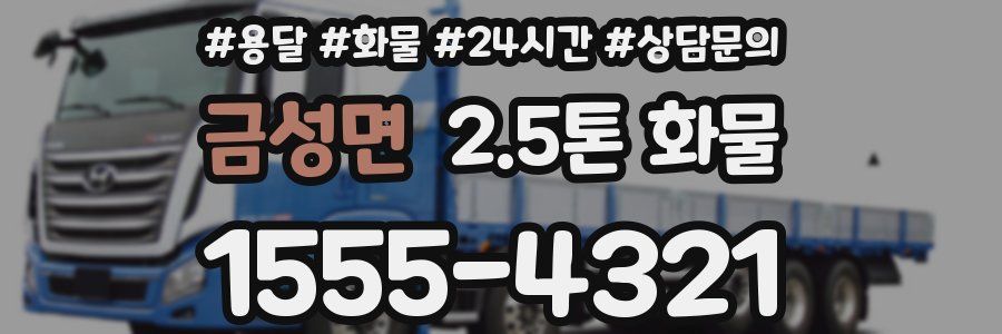 금성면 2.5톤 화물