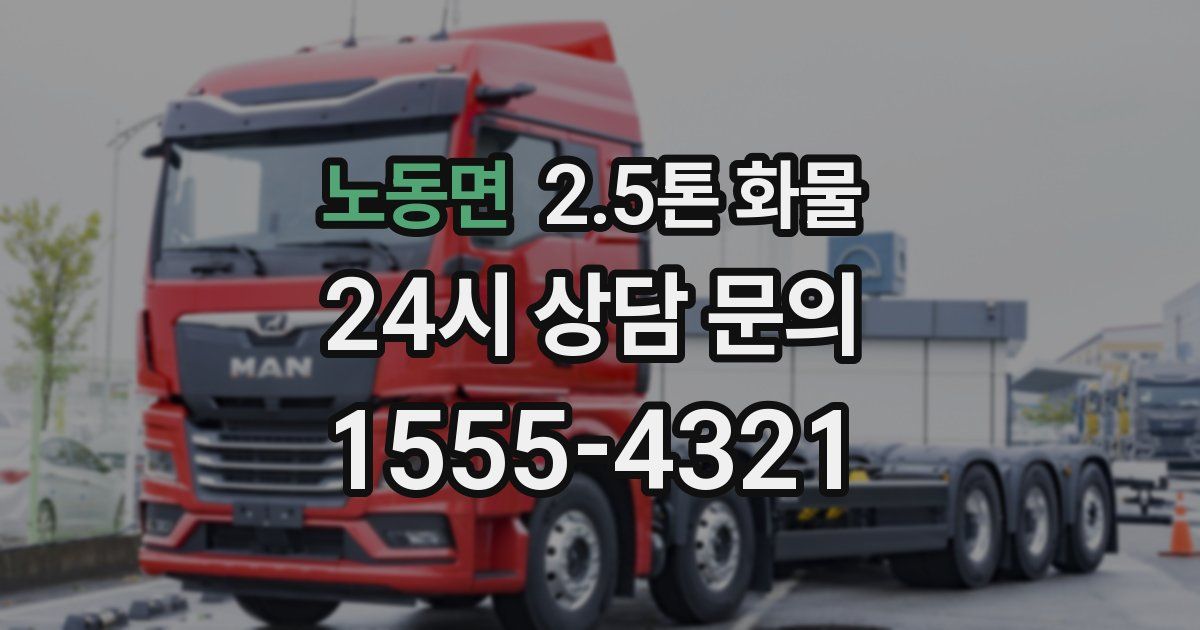 노동면 2.5톤 화물