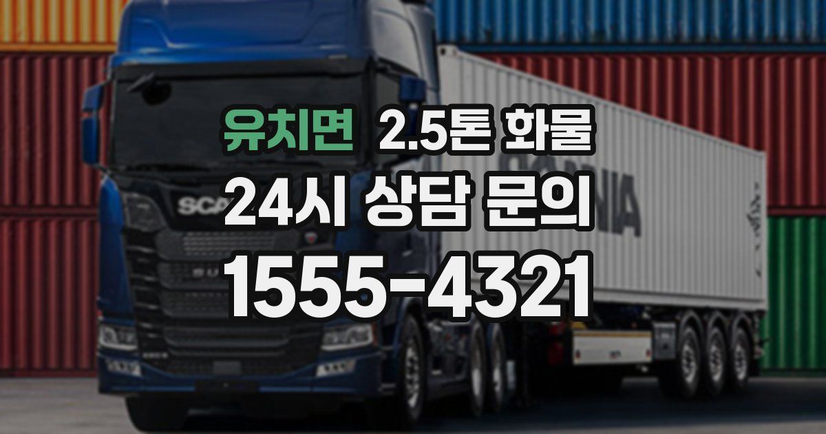 유치면 2.5톤 화물