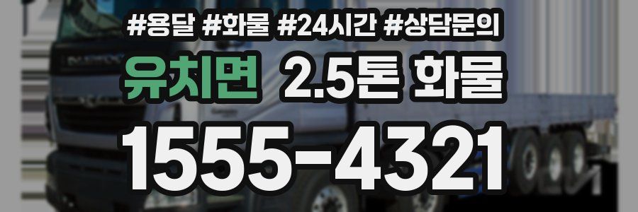 유치면 2.5톤 화물