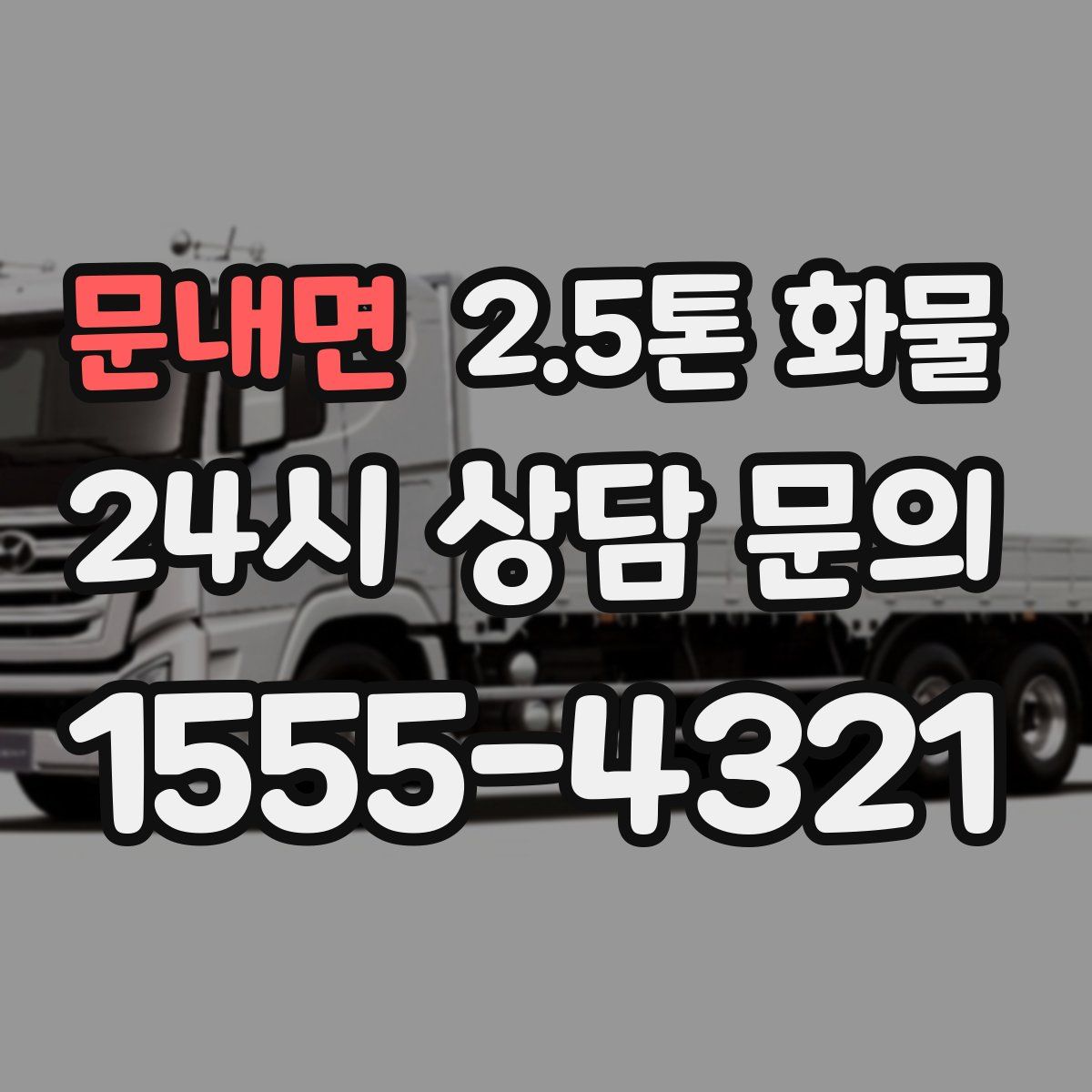 문내면 2.5톤 화물