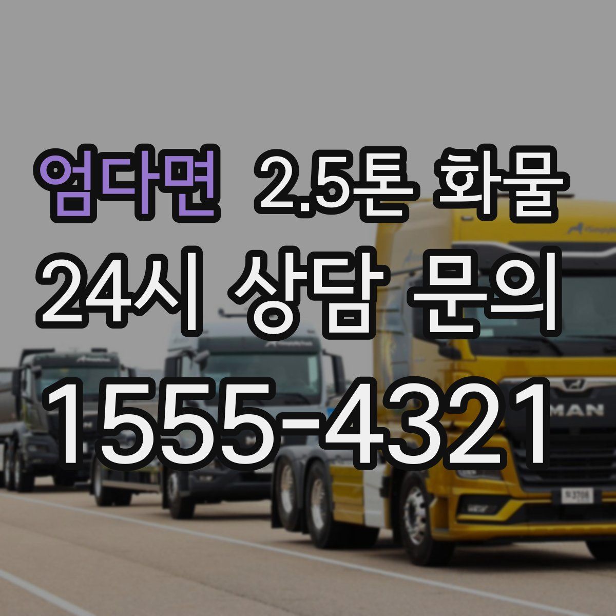 엄다면 2.5톤 화물