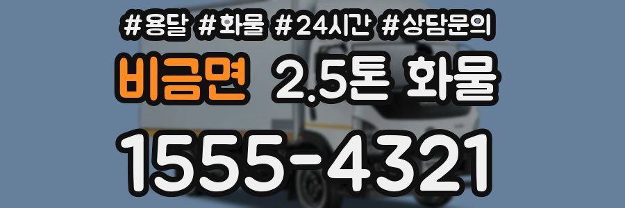 비금면 2.5톤 화물