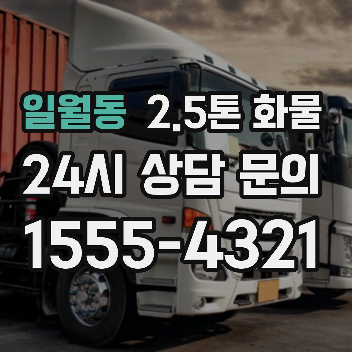 일월동 2.5톤 화물