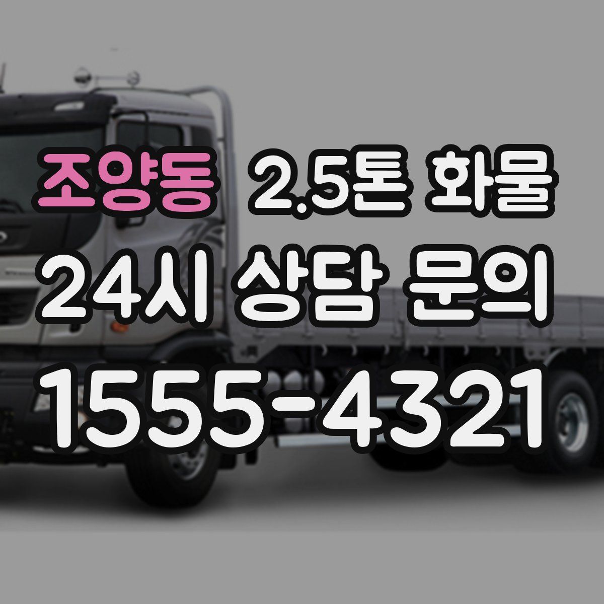 조양동 2.5톤 화물
