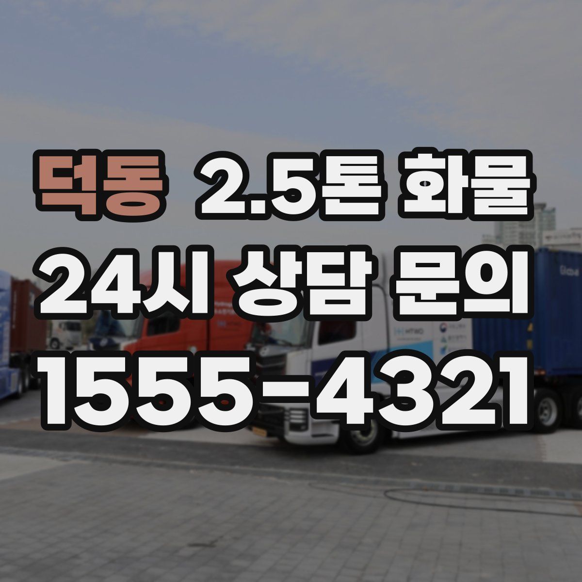 덕동 2.5톤 화물