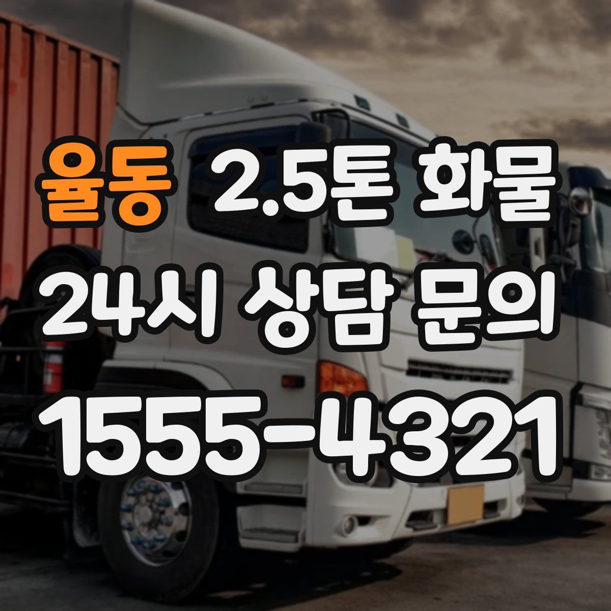 율동 2.5톤 화물