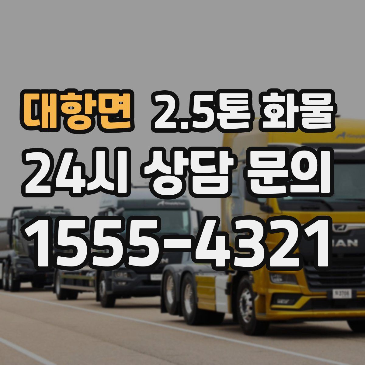 대항면 2.5톤 화물