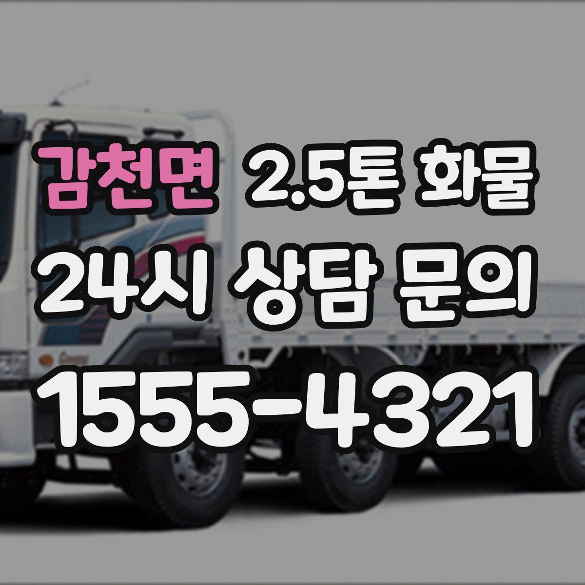 감천면 2.5톤 화물