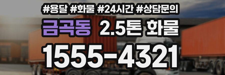 금곡동 2.5톤 화물