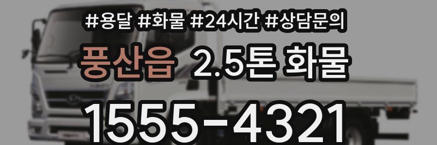 풍산읍 2.5톤 화물