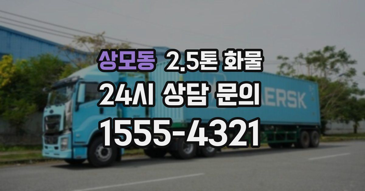 상모동 2.5톤 화물