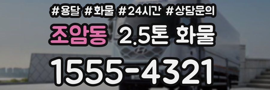 조암동 2.5톤 화물