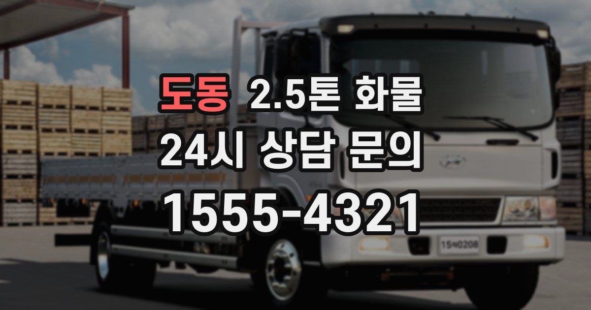 도동 2.5톤 화물