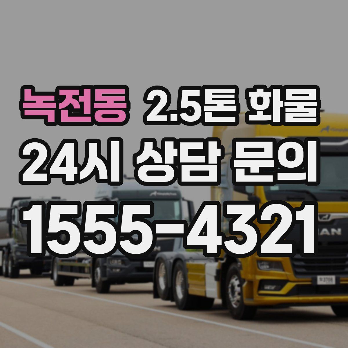 녹전동 2.5톤 화물