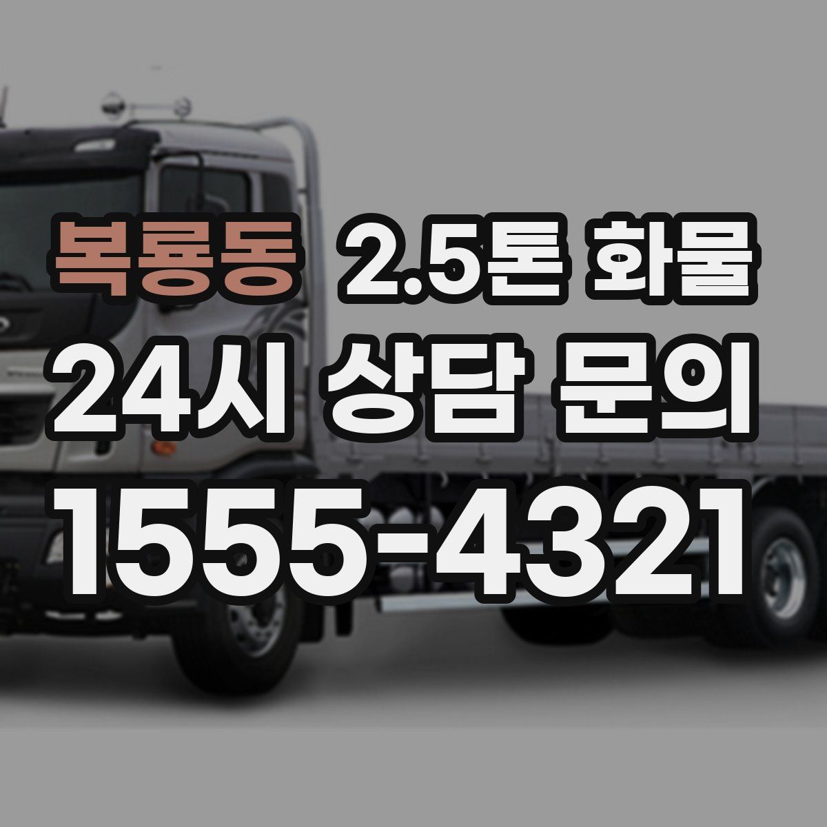 복룡동 2.5톤 화물