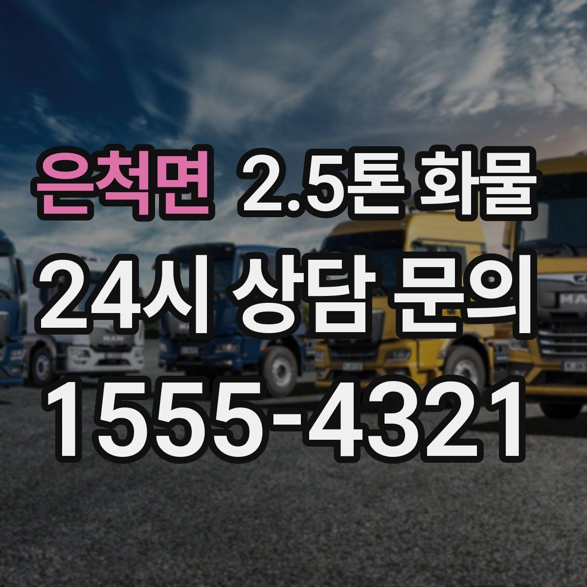은척면 2.5톤 화물