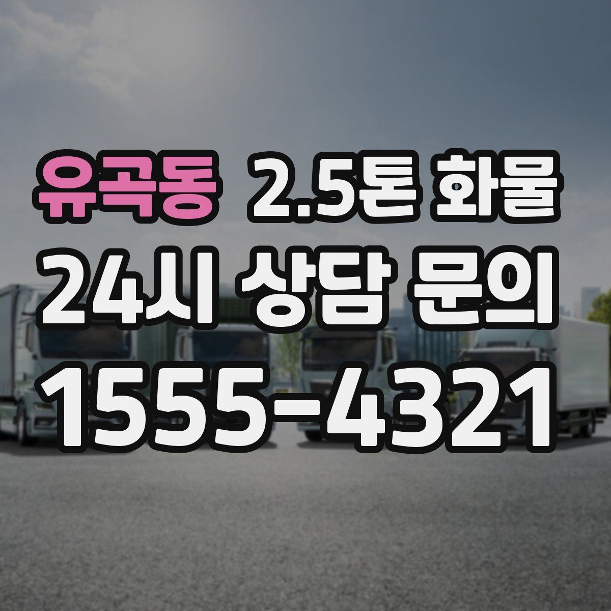 유곡동 2.5톤 화물