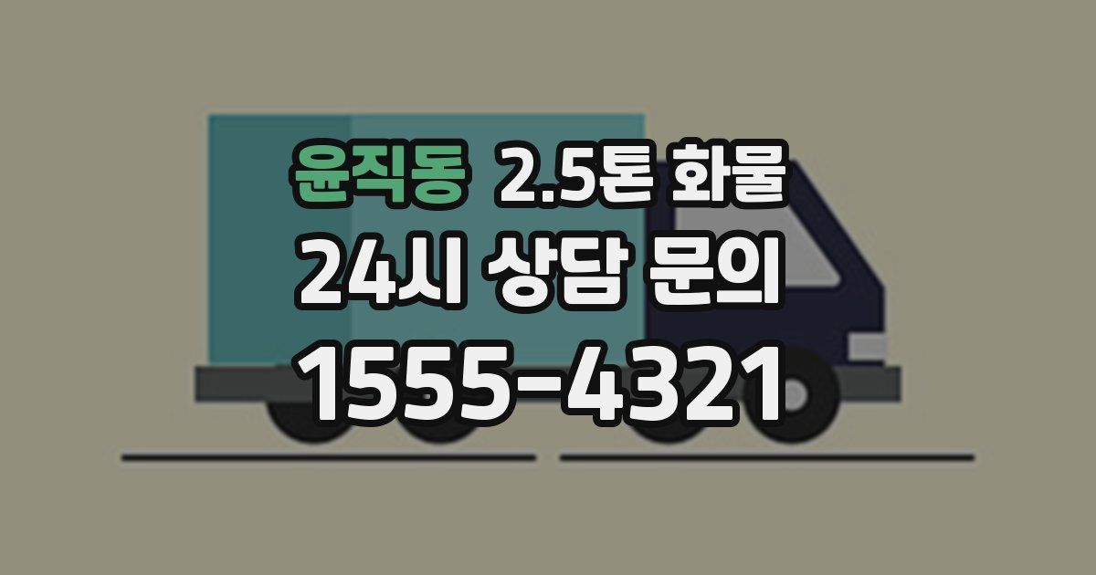 윤직동 2.5톤 화물