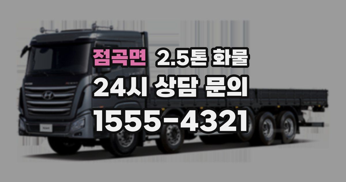 점곡면 2.5톤 화물