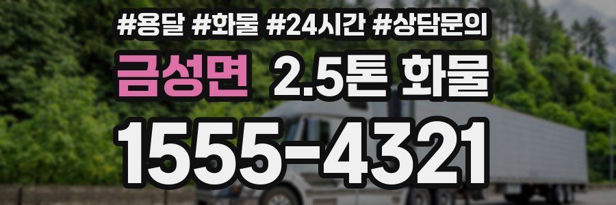 금성면 2.5톤 화물