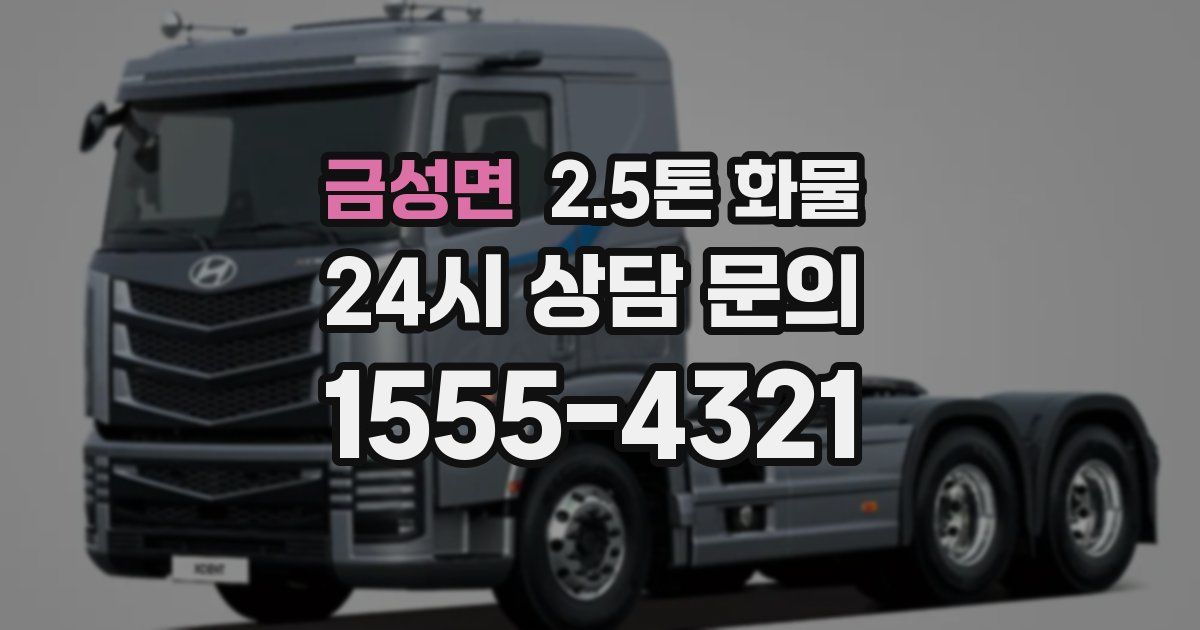 금성면 2.5톤 화물