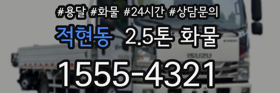 적현동 2.5톤 화물